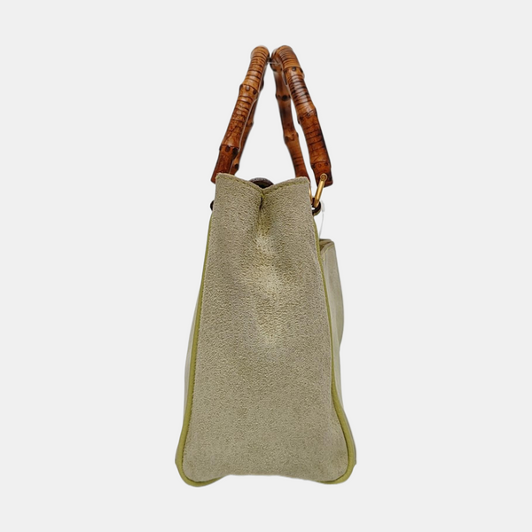 Authenticated pre-owned Bamboo 1947 Suede Green - Shoulder Bag at Looply
