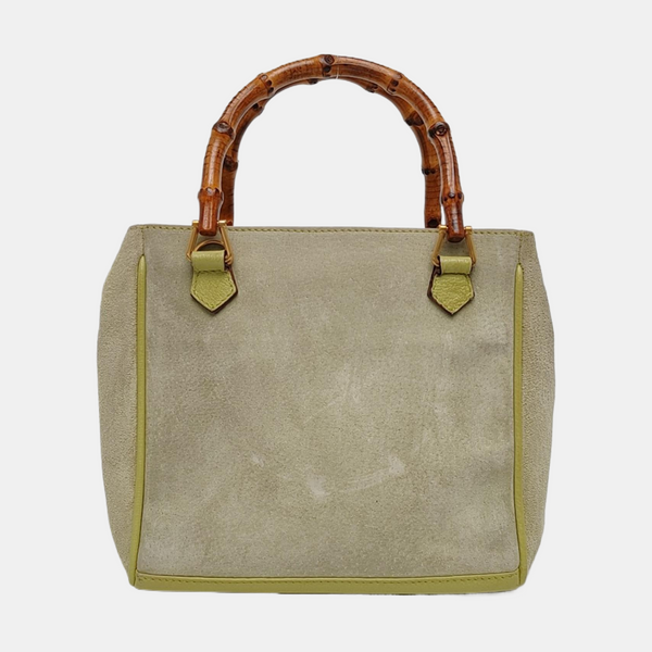Authenticated pre-owned Bamboo 1947 Suede Green - Shoulder Bag at Looply