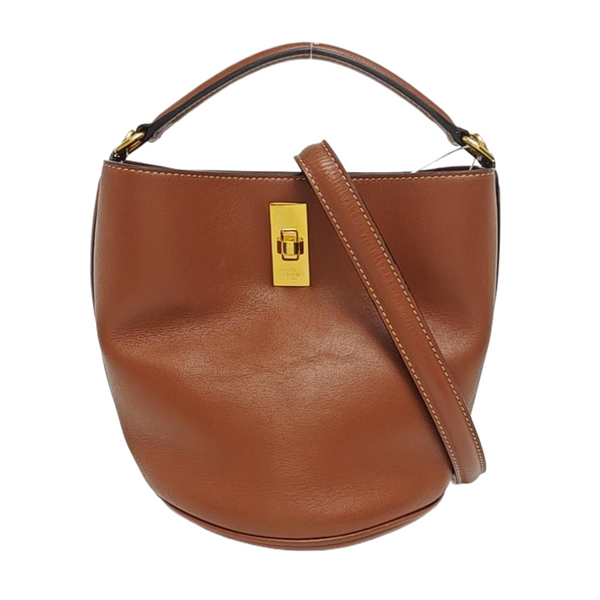 Authenticated pre-owned Bucket 16 Calfskin Brown - Shoulder Bag at Looply