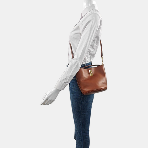 Authenticated pre-owned Bucket 16 Calfskin Brown - Shoulder Bag at Looply