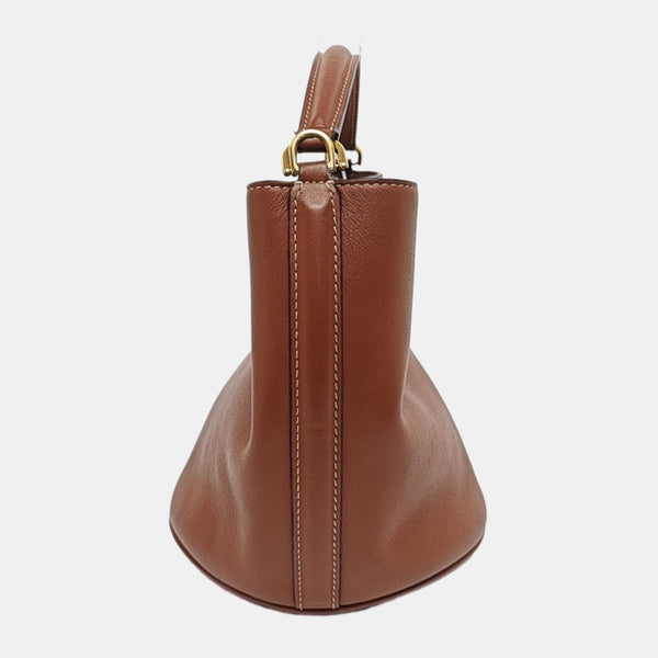 Authenticated pre-owned Bucket 16 Calfskin Brown - Shoulder Bag at Looply