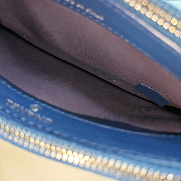 Authenticated pre-owned Gabrielle Mini Quilted Lambskin Blue - Shoulder Bag at Looply
