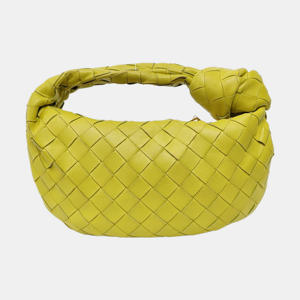 Authenticated pre-owned Jodie Lambskin Yellow - Top Handle Bag at Looply
