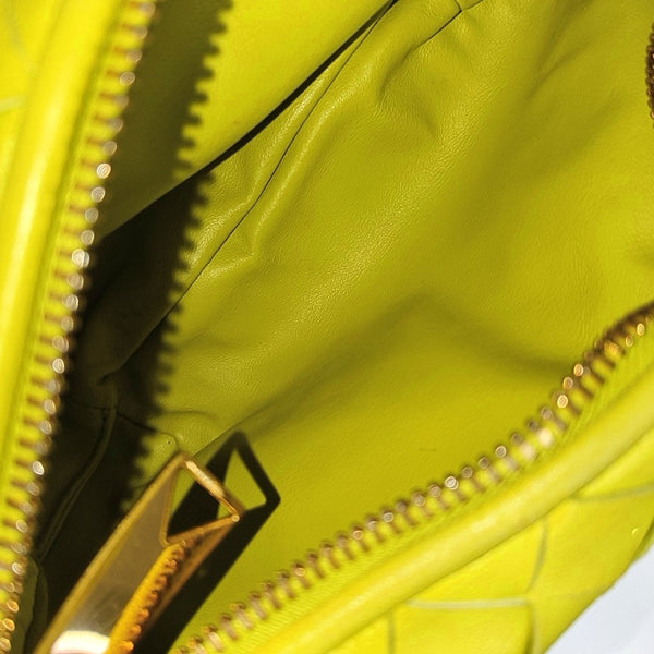 Authenticated pre-owned Jodie Lambskin Yellow - Top Handle Bag at Looply