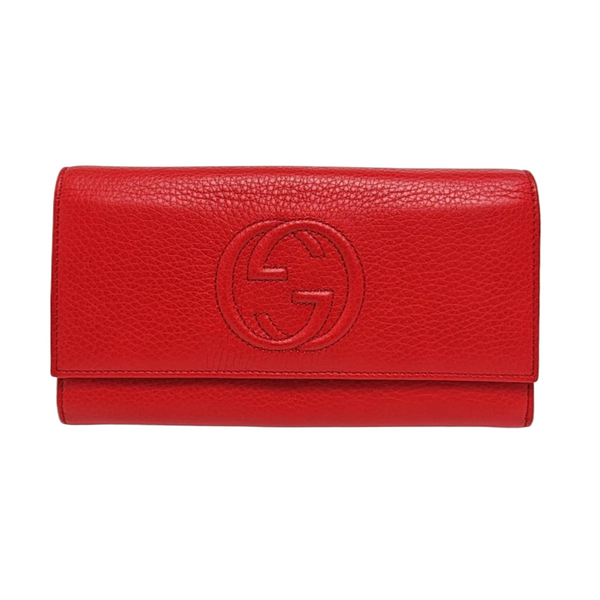 Authenticated pre-owned Soho Calfskin Red Wallet - Wallet at Looply