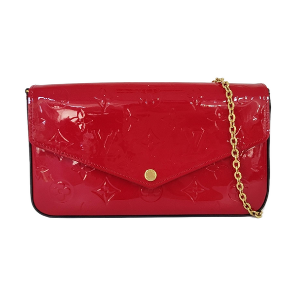 Authenticated pre-owned Félicie Monogram Patent Leather Red - Shoulder Bag at Looply