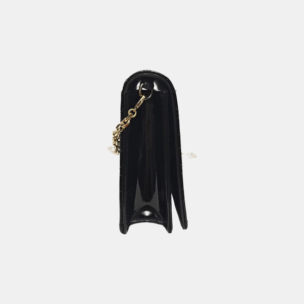 Authenticated pre-owned Lady Dior Cannage Patent Leather Black - Shoulder Bag at Looply