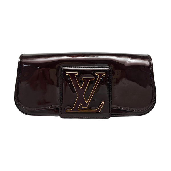 Authenticated pre-owned Sobe Patent Leather Burgundy - Clutch at Looply