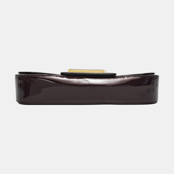 Authenticated pre-owned Sobe Patent Leather Burgundy - Clutch at Looply