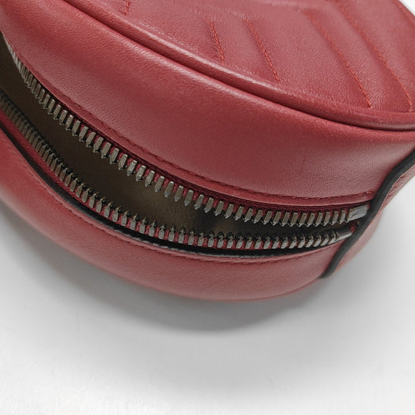 Authenticated pre-owned GG Marmont Quilted Calfskin Red - Belt Bag at Looply