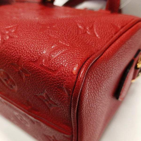 Authenticated pre-owned Speedy 20 Monogram Calfskin Red - Shoulder Bag at Looply