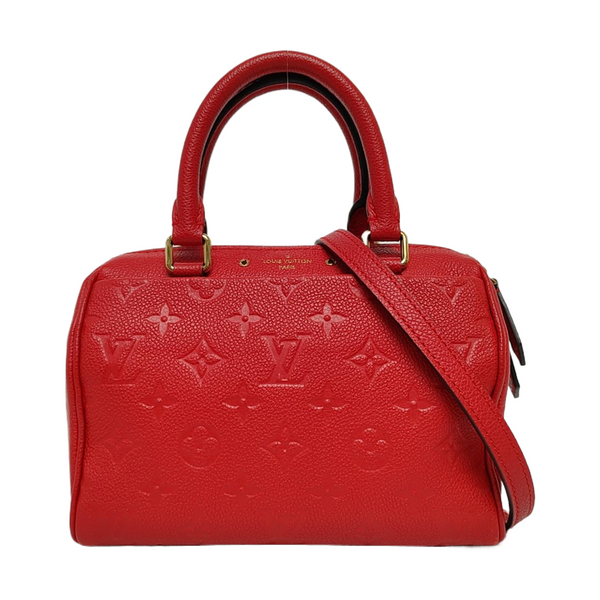 Authenticated pre-owned Speedy 20 Monogram Calfskin Red - Shoulder Bag at Looply