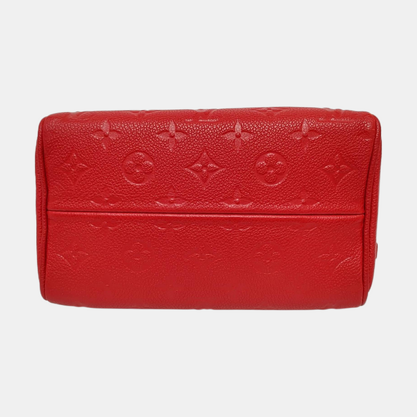 Authenticated pre-owned Speedy 20 Monogram Calfskin Red - Shoulder Bag at Looply