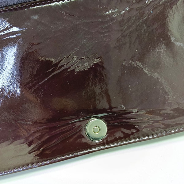 Authenticated pre-owned Lady Dior Cannage Patent Leather Purple - Shoulder Bag at Looply