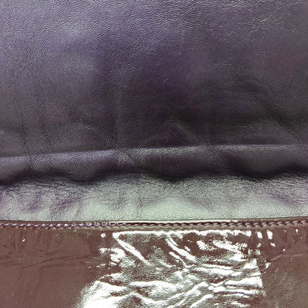 Authenticated pre-owned Lady Dior Cannage Patent Leather Purple - Shoulder Bag at Looply