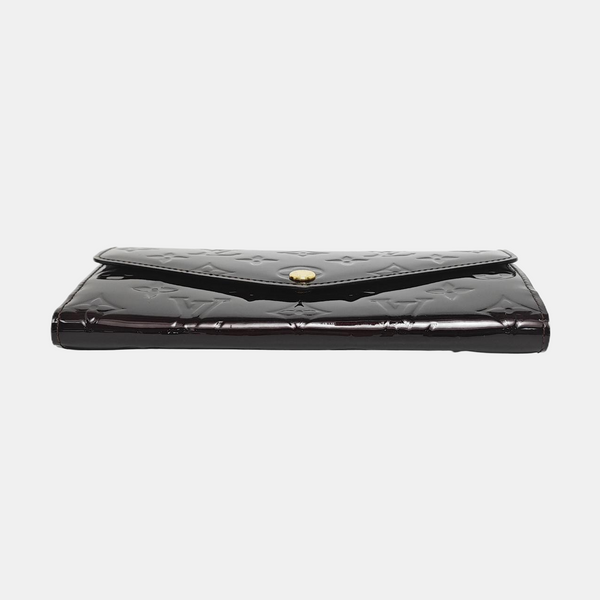 Authenticated pre-owned LV × TM Sarah Patent Leather Burgundy - Clutch at Looply