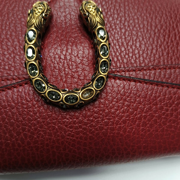 Authenticated pre-owned Dionysus Super Mini Calfskin Red - Shoulder Bag at Looply