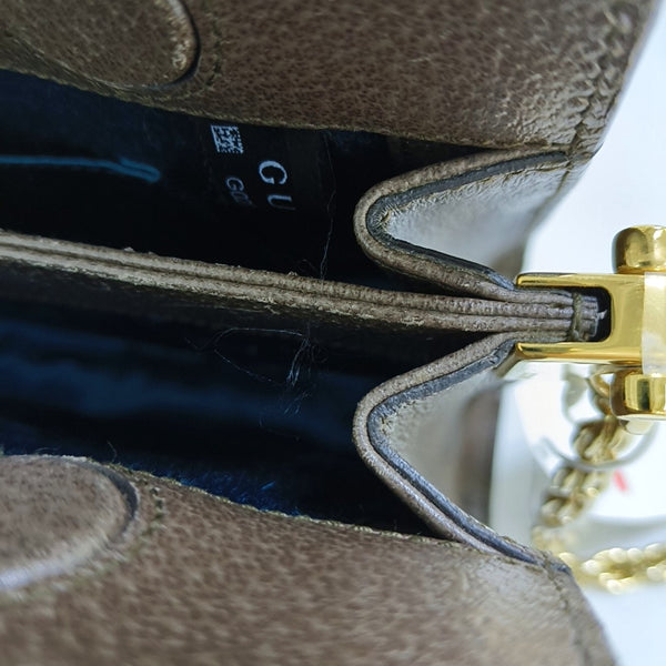 Authenticated pre-owned Ophidia Small Monogram Coated Canvas Beige - Crossbody Bag at Looply