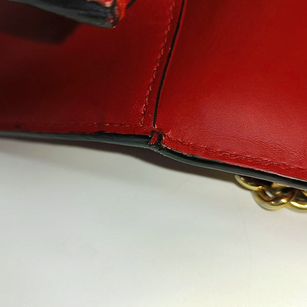 Authenticated pre-owned Padlock Small Monogram Calfskin Red - Shoulder Bag at Looply