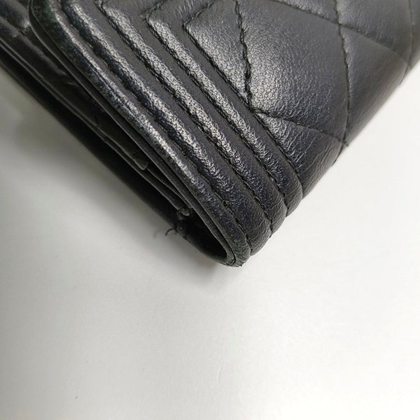 BOY CHANEL Quilted Lambskin Black - Image 10