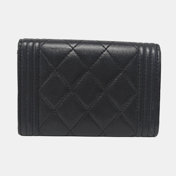 BOY CHANEL Quilted Lambskin Black - Image 5