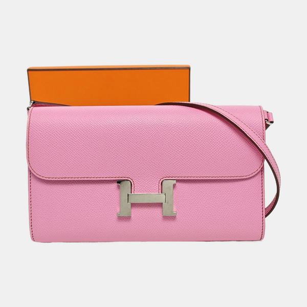 Authenticated pre-owned Constance Epsom Pink - Shoulder Bag at Looply