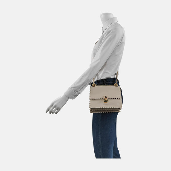 Authenticated pre-owned Kan I Small Calfskin Beige - Crossbody Bag at Looply