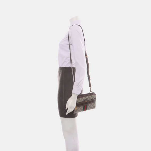 Authenticated pre-owned Ophidia Monogram Coated Canvas Beige - Crossbody Bag at Looply