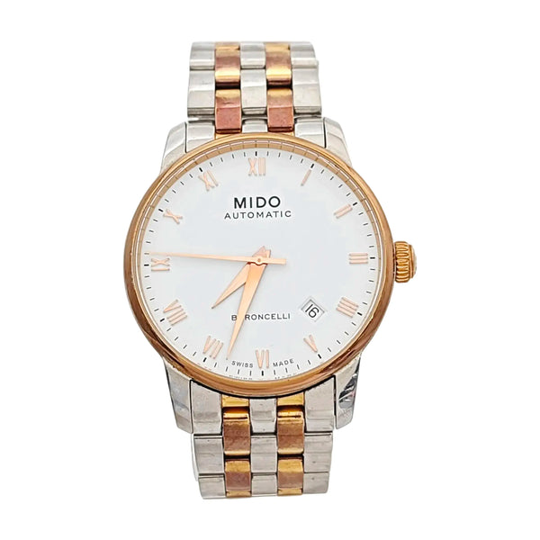 Baroncelli 38mm White Automatic Watch