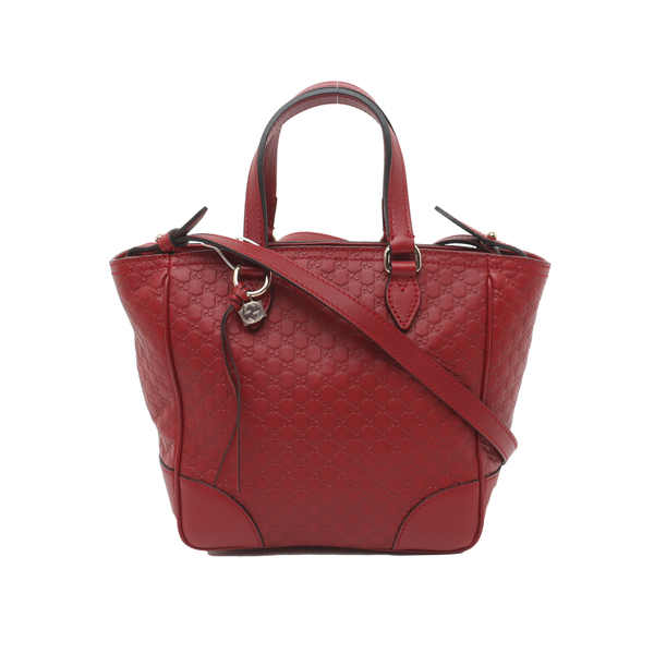 Authenticated pre-owned Microguccissima Monogram Calfskin Red - Shoulder Bag at Looply