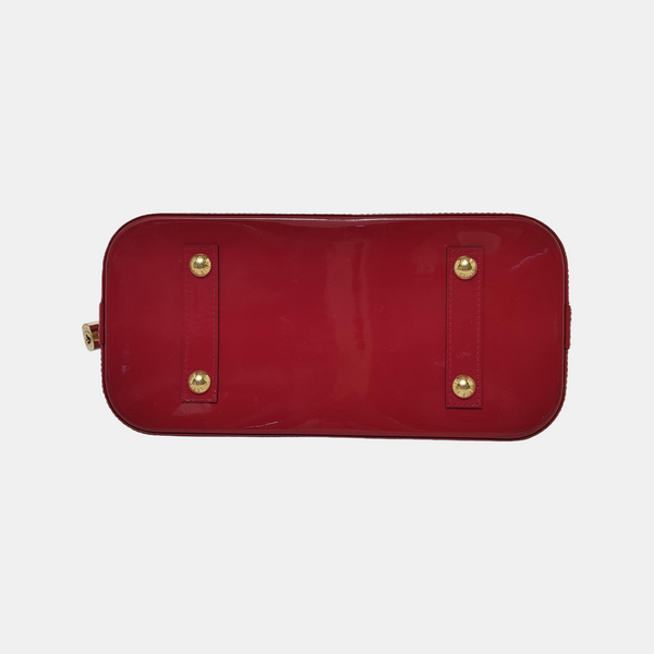 Authenticated pre-owned Alma PM Monogram Calfskin Red - Top Handle Bag at Looply