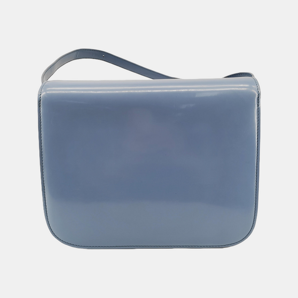 Authenticated pre-owned CLASSIC BOX Medium Calfskin Blue - Shoulder Bag at Looply