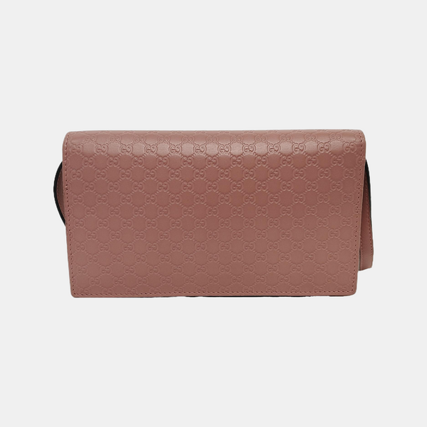 Authenticated pre-owned Microguccissima Monogram Calfskin Pink - Shoulder Bag at Looply