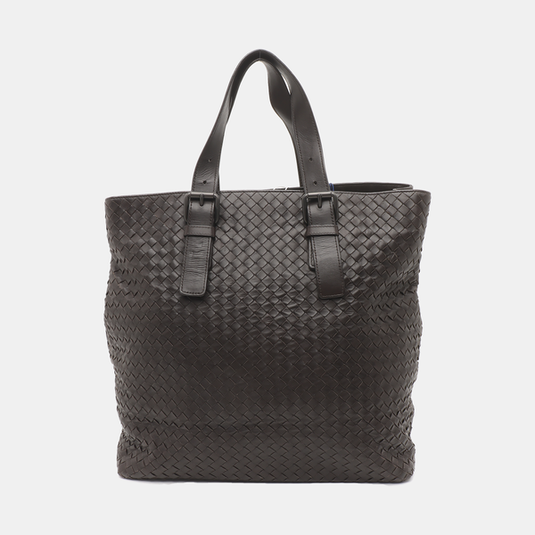 Authenticated pre-owned Cesta Calfskin Brown - Top Handle Bag at Looply