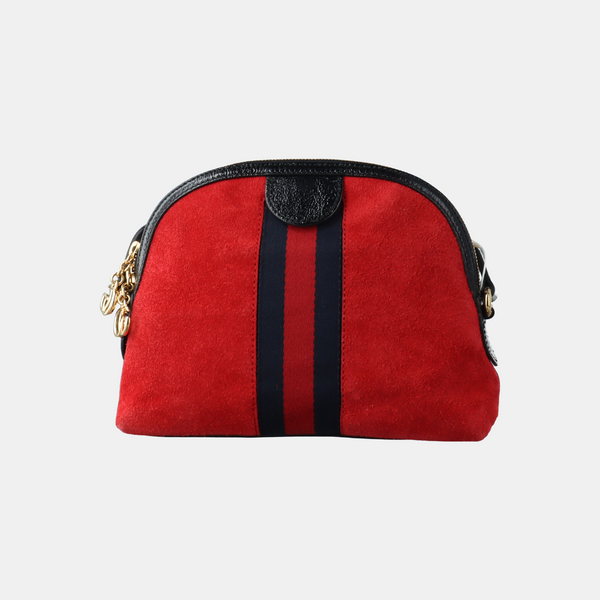 Authenticated pre-owned Ophidia Small Suede Red - Handbags at Looply