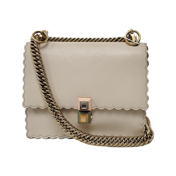 Authenticated pre-owned Kan I Small Calfskin Beige - Crossbody Bag at Looply