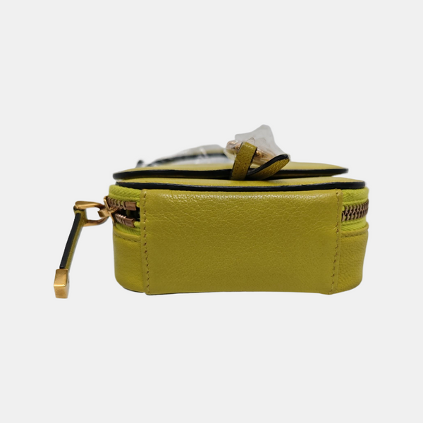 Authenticated pre-owned Saddle Mini Lambskin Yellow - Shoulder Bag at Looply