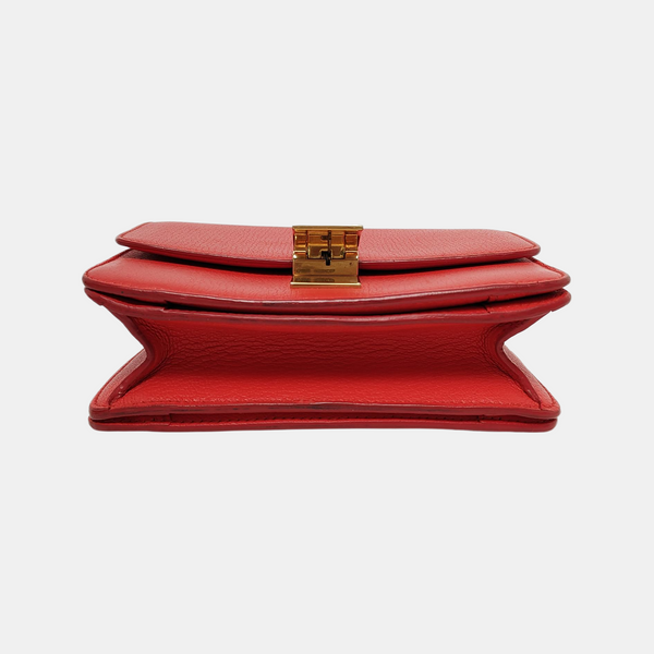 Authenticated pre-owned CLASSIC BOX Mini Calfskin Red - Shoulder Bag at Looply