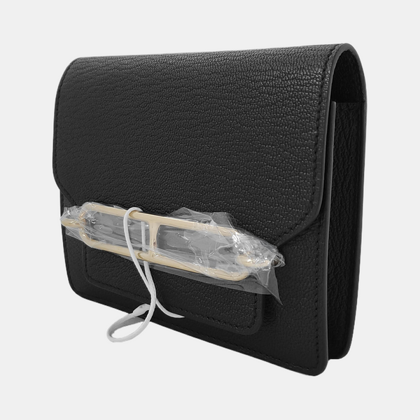 Authenticated pre-owned Roulis Slim Chèvre Mysore Black Wallet - Wallet at Looply
