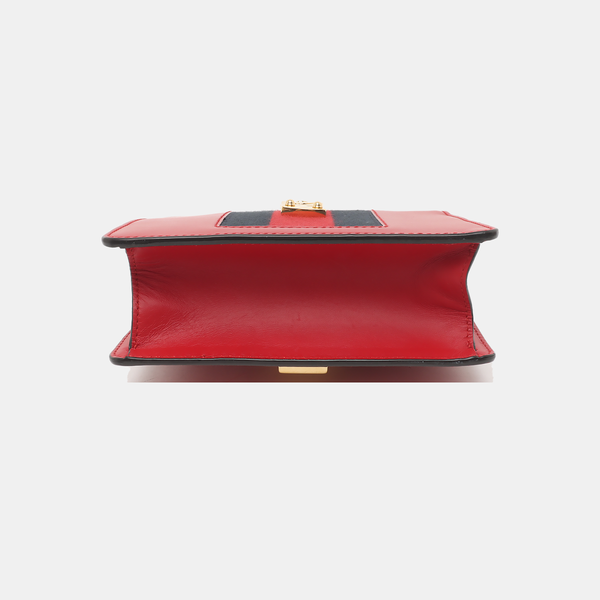 Authenticated pre-owned Sylvie Small Calfskin Red - Shoulder Bag at Looply