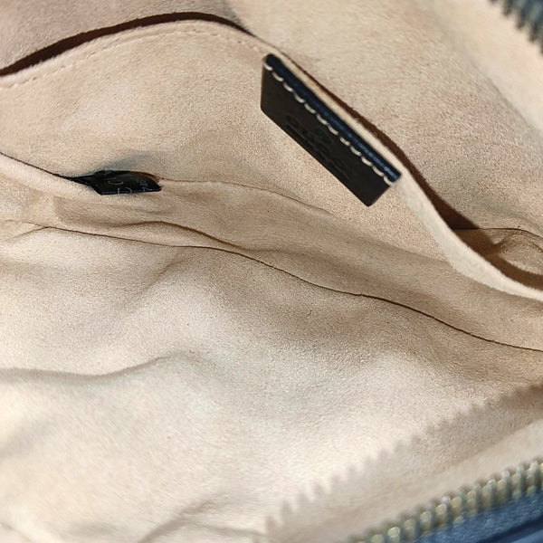 Authenticated pre-owned GG Marmont Calfskin Black - Belt Bag at Looply