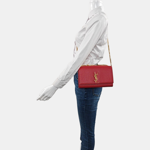 Authenticated pre-owned KATE Medium Calfskin Red - Shoulder Bag at Looply