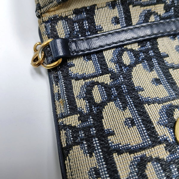 Authenticated pre-owned Saddle Monogram Canvas Blue - Shoulder Bag at Looply