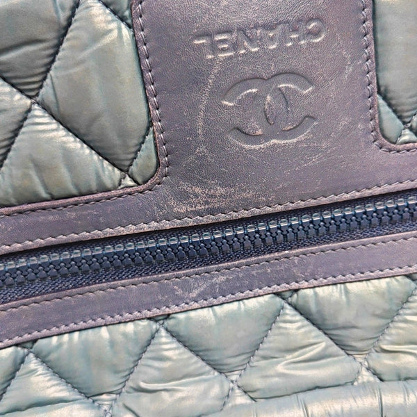 Authenticated pre-owned Coco Cocoon Quilted Nylon Blue - Shoulder Bag at Looply