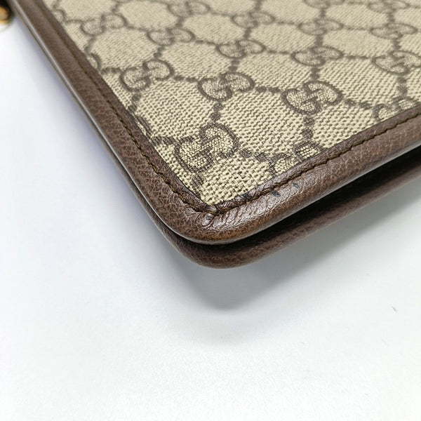 Authenticated pre-owned Ophidia Monogram Coated Canvas Beige - Clutch at Looply