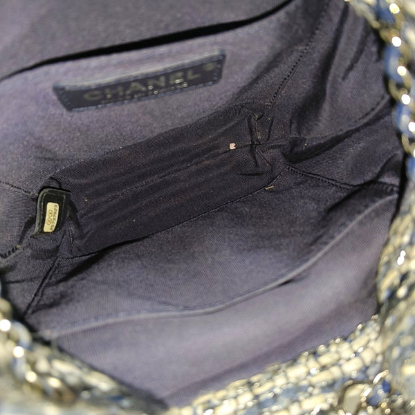 GABRIELLE Small Quilted Wool Blue