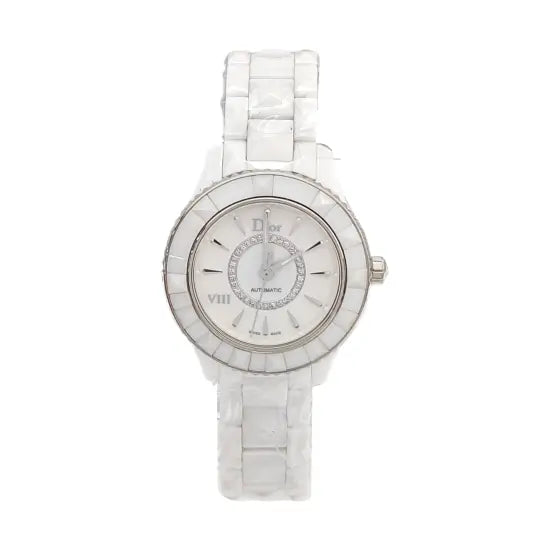 Dior Vill 34mm White Automatic Watch