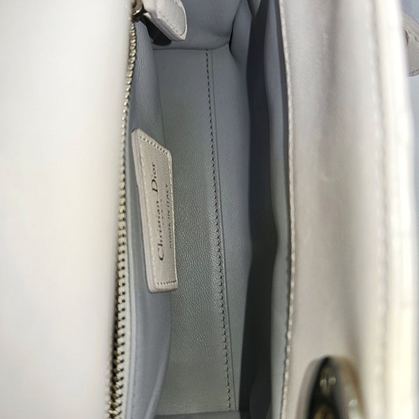 Lady Dior Mini Cannage Lambskin White