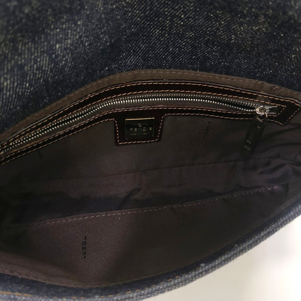 Fabric Shoulder Bag Blue