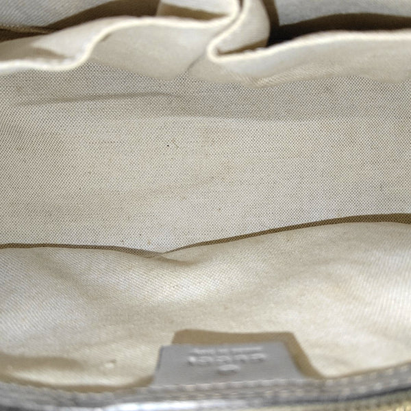 Authenticated pre-owned Microguccissima Monogram Patent Leather Green - Top Handle Bag at Looply